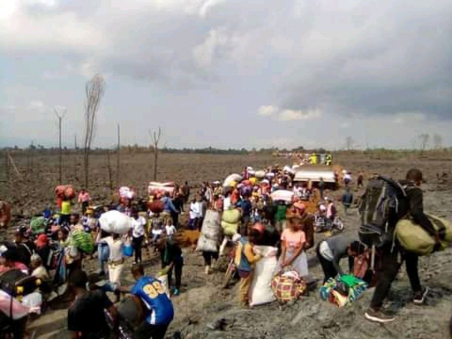 Eruption Nyiragongo : L’évacuation de Goma s’effectue sans aucune assurance vers les lieux d’accueil